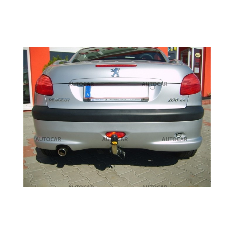 Anhängerkupplung für 206 - 3/5-türig - automat–AHK abnehmbar - von 2003/07