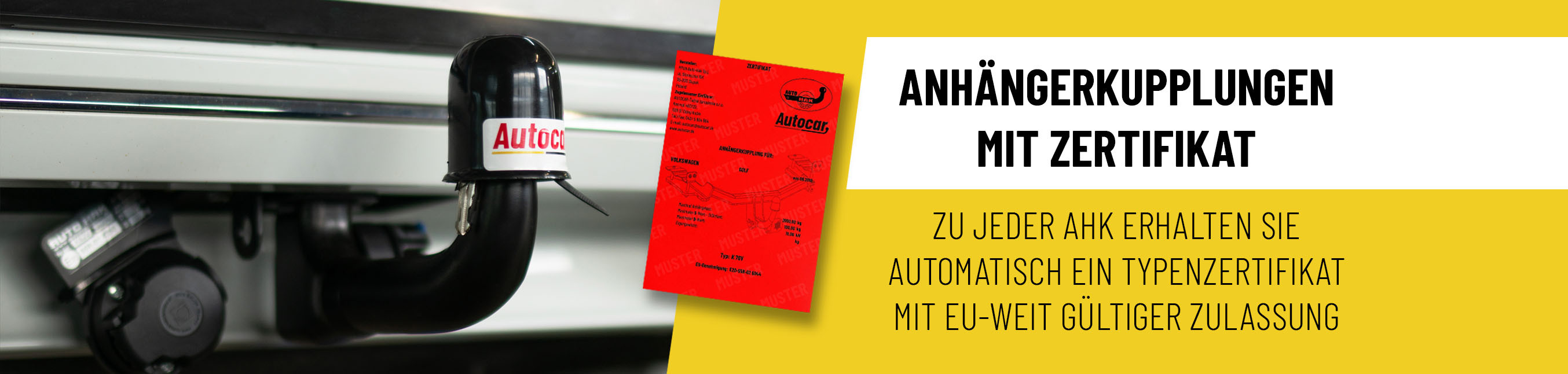 ANHÄNGERKUPPLUNGEN MIT ZERTIFIKAT